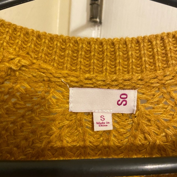 Yellow Cardigan Sweater - Picture 3 of 3